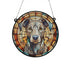 Greyhound Grey Stained Glass Effect Suncatcher